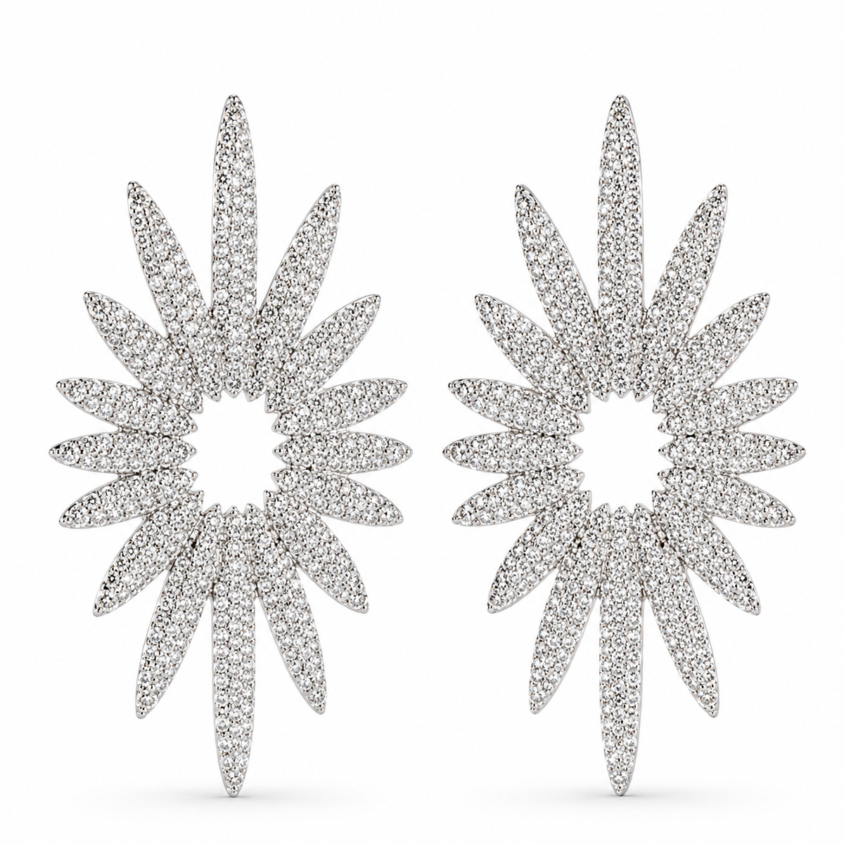 Aretes Plateados Centella