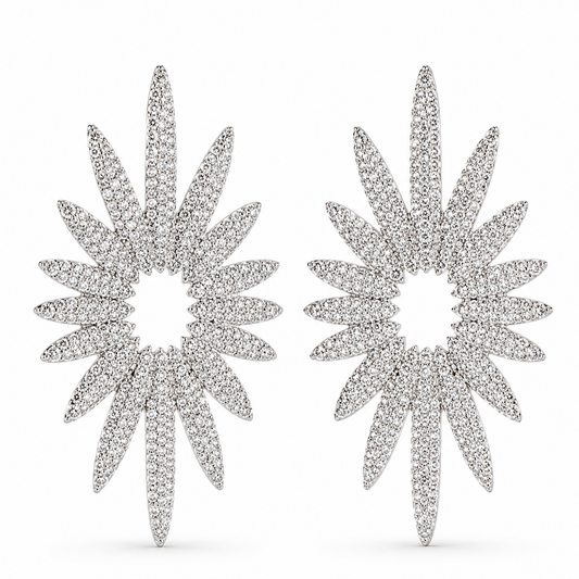 Aretes Plateados Centella