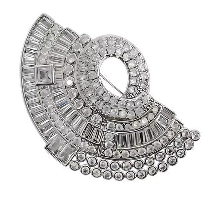 Broche Plateado Flare