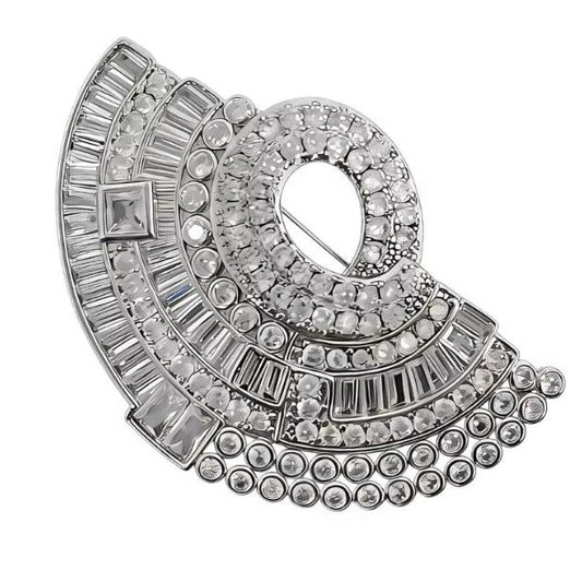 Broche Plateado Flare