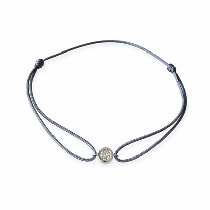 Pulsera Hilo de Seda y Diamantes de Laboratorio