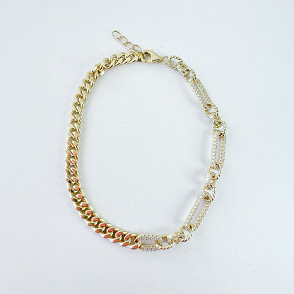 Pulsera Dorada Half and Half