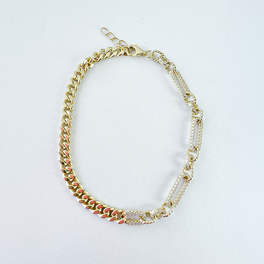 Pulsera Dorada Half and Half
