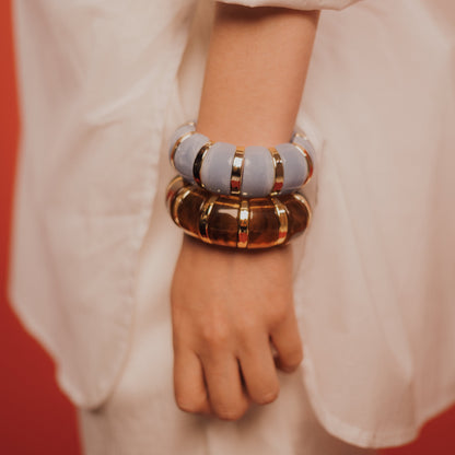 Pulsera Verano Multicolor |Brazalete elástico en Resina