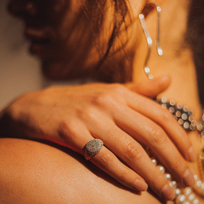 Anillo Pave Pinky