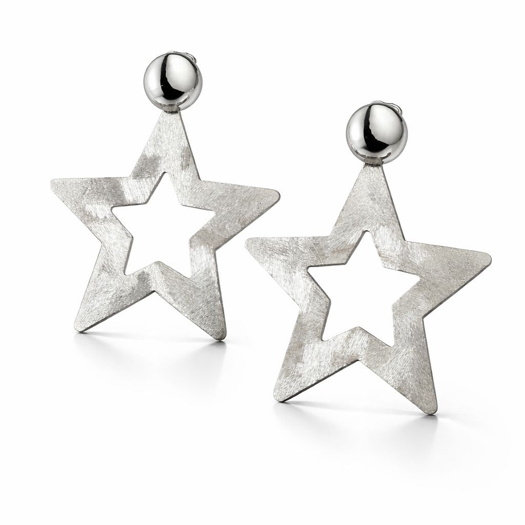 Aretes Plateados Zyra
