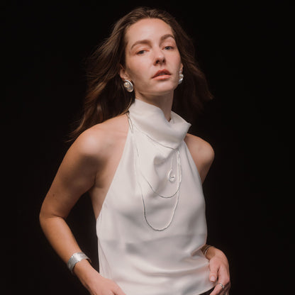 Aretes Alba Lunar Perlada