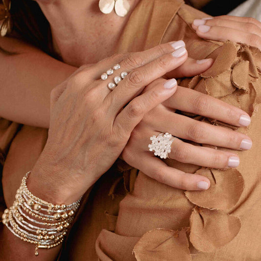 Anillo dorado Triple