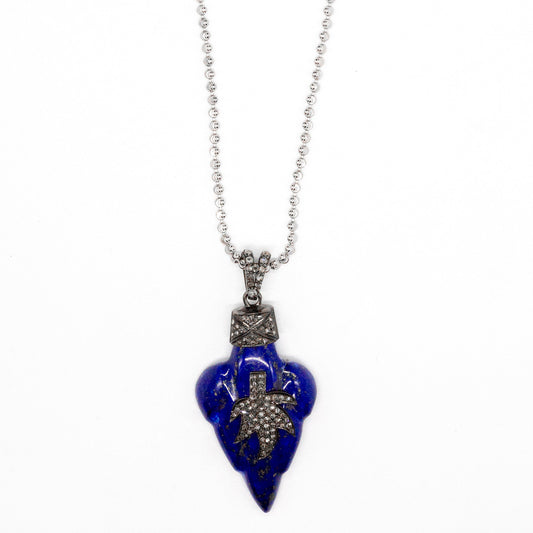 Cadena Hoja Lapislazuli