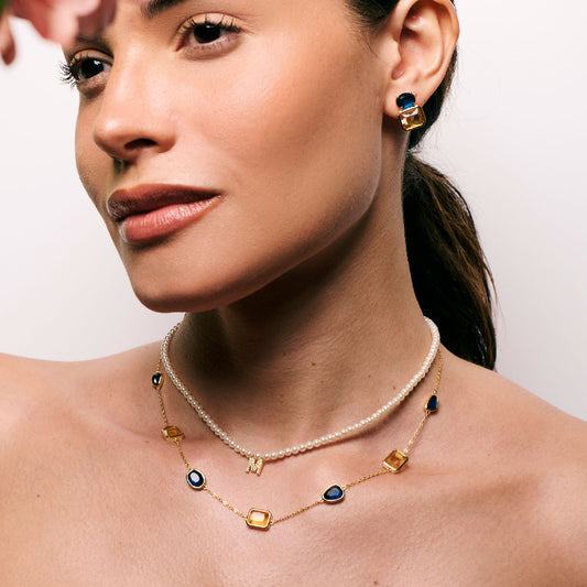 Cadena MiniPearls Letra