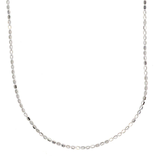Cadena plateada minidots