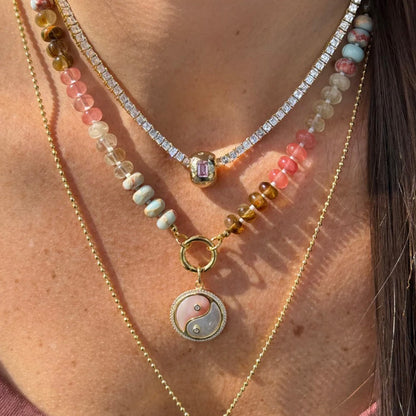 Collar Ocean Stone beaded Push