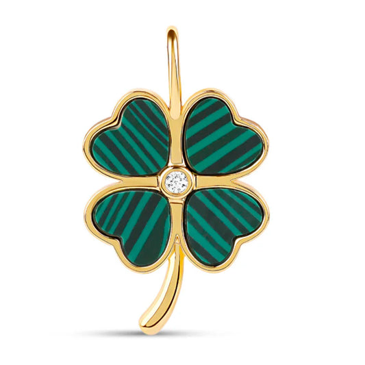 Dije Clover Malaquita