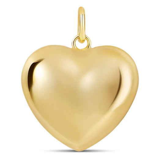 Dije Jumbo Puff Heart Charm