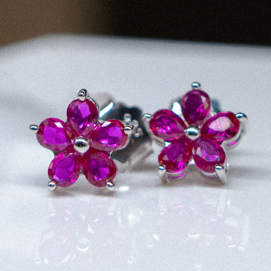Aretes Margarita Fucsia